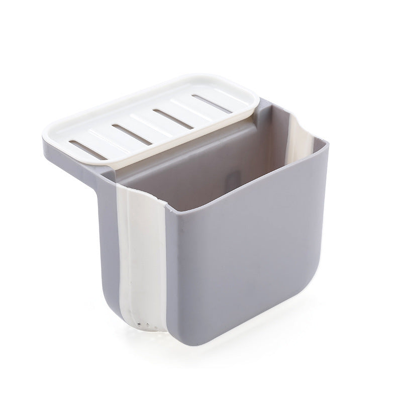 Side Wet Garbage Sink Strainer Drain Fruit Vegetable Drainer Basket Suction Cup Sponge Rack Storage Kitchen Tools Filter Shelf